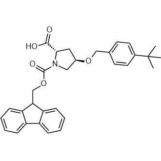 (2S,4R)-1-(((9H-Fluoren-9-yl)methoxy)carbonyl)-4-((4-(tert-butyl)benzyl)oxy)pyrrolidine-2-carboxylic acid|CS-1389353