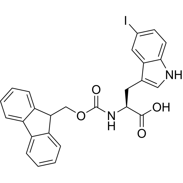 (S)-2-((((9H-Fluoren-9-yl)methoxy)carbonyl)amino)-3-(5-iodo-1H-indol-3-yl)propanoic acid|CS-1389356