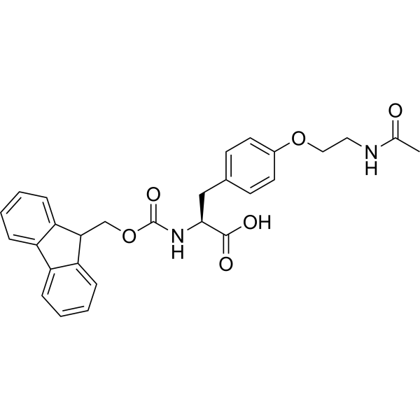 (S)-2-((((9H-Fluoren-9-yl)methoxy)carbonyl)amino)-3-(4-(2-acetamidoethoxy)phenyl)propanoic acid|CS-1389360