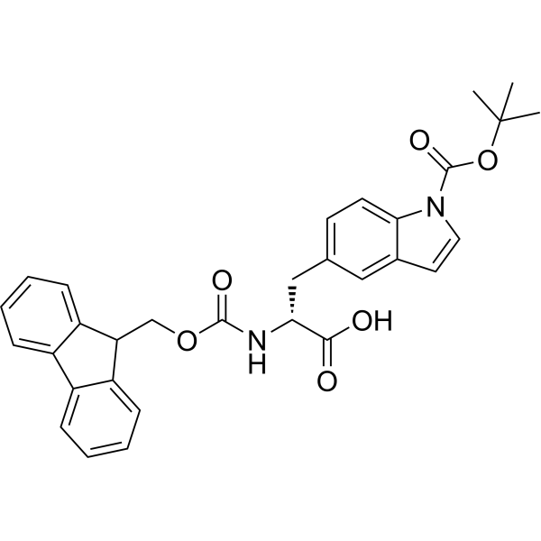 (R)-2-((((9H-Fluoren-9-yl)methoxy)carbonyl)amino)-3-(1-(tert-butoxycarbonyl)-1H-indol-5-yl)propanoic acid|CS-1389379