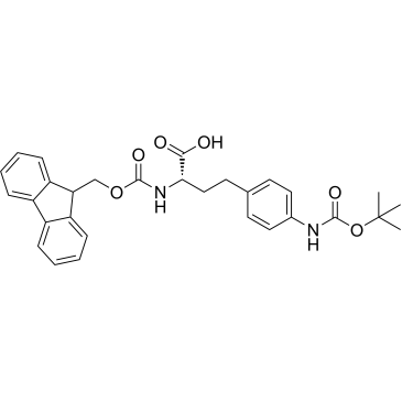 (S)-2-((((9H-Fluoren-9-yl)methoxy)carbonyl)amino)-4-(4-((tert-butoxycarbonyl)amino)phenyl)butanoic acid|CS-1389389