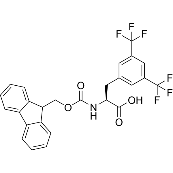 (S)-2-((((9H-Fluoren-9-yl)methoxy)carbonyl)amino)-3-(3,5-bis(trifluoromethyl)phenyl)propanoic acid|CS-1389393