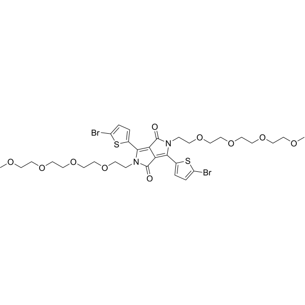 3,6-Bis(5-bromothiophen-2-yl)-2,5-di(2,5,8,11-tetraoxatridecan-13-yl)-2,5-dihydropyrrolo[3,4-c]pyrrole-1,4-dione|CS-1389425