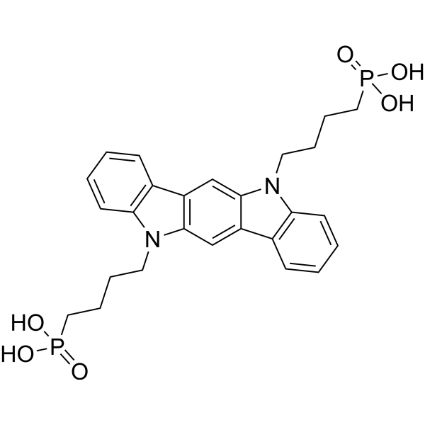 (indolo[3,2-b]carbazole-5,11-diylbis(butane-4,1-diyl))bis(phosphonic acid)|CS-1389463