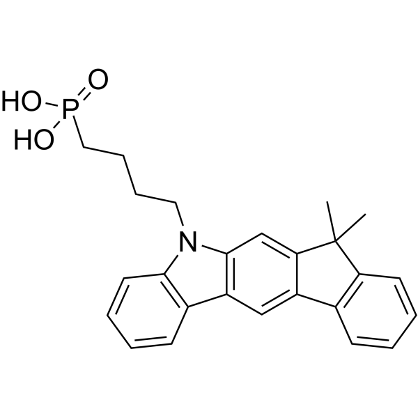 (4-(7,7-Dimethylindeno[2,1-b]carbazol-5(7H)-yl)butyl)phosphonic acid|CS-1389486
