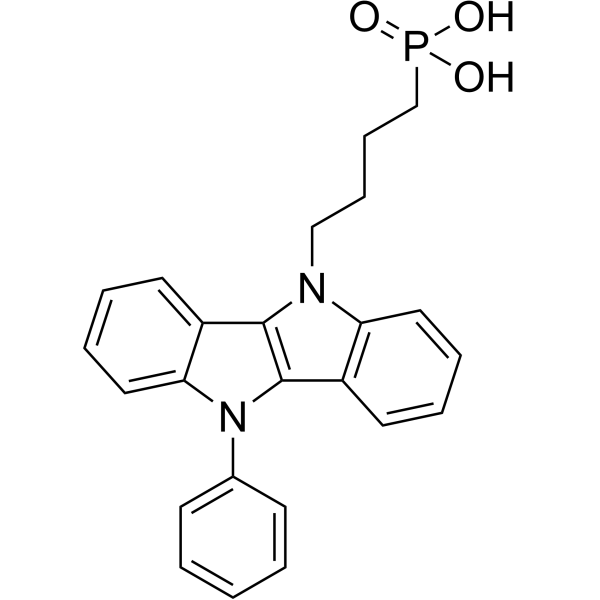 (4-(10-Phenylindolo[3,2-b]indol-5(10H)-yl)butyl)phosphonic acid|CS-1389494