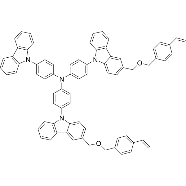N-(4-(9H-Carbazol-9-yl)phenyl)-4-(3-(((4-vinylbenzyl)oxy)methyl)-9H-carbazol-9-yl)-N-(4-(3-(((4-vinylbenzyl)oxy)methyl)-9H-carbazol-9-yl)phenyl)aniline|CS-1389497