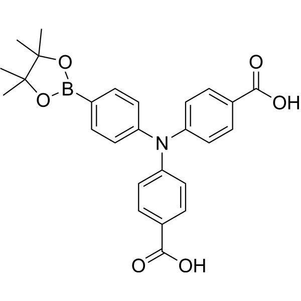 4,4'-((4-(4,4,5,5-Tetramethyl-1,3,2-dioxaborolan-2-yl)phenyl)azanediyl)dibenzoic acid|CS-1389504
