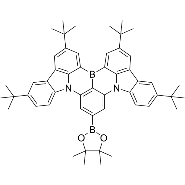 2,5,15,18-Tetrakis(1,1-dimethylethyl)-10-(4,4,5,5-tetramethyl-1,3,2-dioxaborolan-2-yl)indolo[3,2,1-de]indolo[1′,2′,3′:1,8][1,4]benzazaborino[2,3,4-kl]phenazaborine|CS-1389568