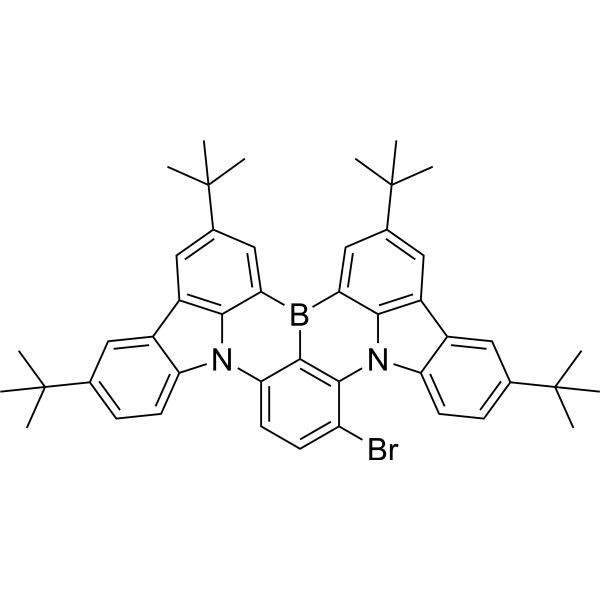 9-Bromo-2,5,15,18-tetrakis(1,1-dimethylethyl)indolo[3,2,1-de]indolo[1′,2′,3′:1,8][1,4]benzazaborino[2,3,4-kl]phenazaborine|CS-1389571