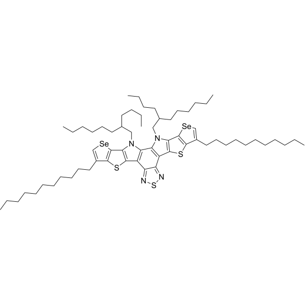 12,13-Bis(2-butyloctyl)-3,9-diundecyl-12,13-dihydroselenopheno[2'',3'':4',5']thieno[2',3':4,5]pyrrolo[3,2-g]selenopheno[2',3':4,5]thieno[3,2-b][1,2,5]thiadiazolo[3,4-E]indole|CS-1389778
