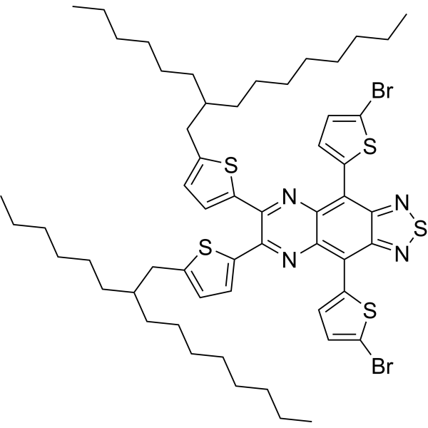 4,9-Bis(5-bromothiophen-2-yl)-6,7-bis(5-(2-hexyldecyl)thiophen-2-yl)-[1,2,5]thiadiazolo[3,4-g]quinoxaline|CS-1389807