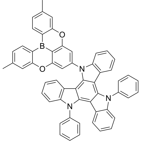 5-(3,11-Dimethyl-5,9-dioxa-13b-boranaphtho[3,2,1-de]anthracen-7-yl)-10,15-diphenyl-10,15-dihydro-5H-diindolo[3,2-a:3',2'-c]carbazole|CS-1389838
