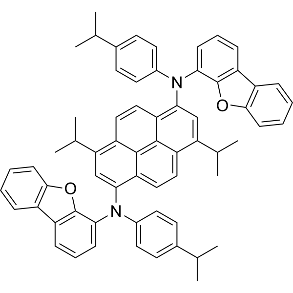 N1,N6-Bis(dibenzo[b,d]furan-4-yl)-3,8-diisopropyl-N1,N6-bis(4-isopropylphenyl)pyrene-1,6-diamine|CS-1389850
