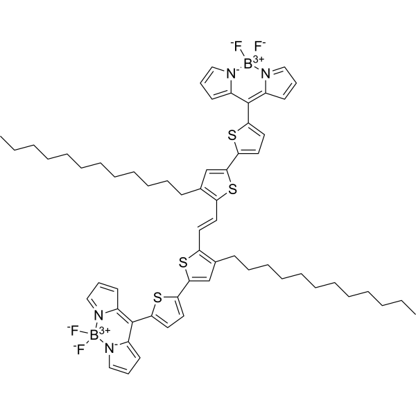 1,2-Bis(5'-(5,5-difluoro-5H-4lambda4,5lambda4-dipyrrolo[1,2-c:2',1'-f][1,3,2]diazaborinin-10-yl)-4-dodecyl-[2,2'-bithiophen]-5-yl)ethene|CS-1389851