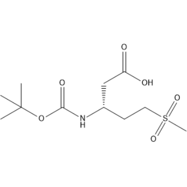 (R)-3-((tert-Butoxycarbonyl)amino)-5-(methylsulfonyl)pentanoic acid|CS-1390307