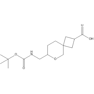 7-(((tert-Butoxycarbonyl)amino)methyl)-6-oxaspiro[3.5]nonane-2-carboxylic acid|CS-1390315