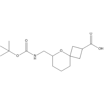 6-(((tert-Butoxycarbonyl)amino)methyl)-5-oxaspiro[3.5]nonane-2-carboxylic acid|CS-1390317