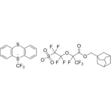 5-(Trifluoromethyl)-5H-thianthren-5-ium 2-((3-(adamantan-1-ylmethoxy)-1,1,1,2-tetrafluoro-3-oxopropan-2-yl)oxy)-1,1,2,2-tetrafluoroethane-1-sulfonate|CS-1390324