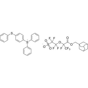Diphenyl(4-(phenylthio)phenyl)sulfonium 2-((3-(adamantan-1-ylmethoxy)-1,1,1,2-tetrafluoro-3-oxopropan-2-yl)oxy)-1,1,2,2-tetrafluoroethane-1-sulfonate|CS-1390327