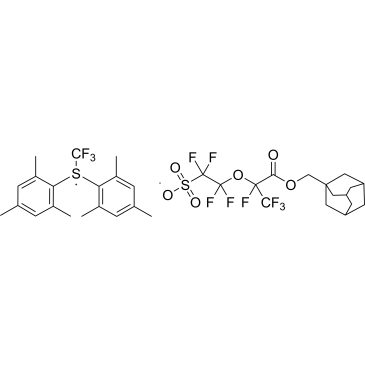Dimesityl(trifluoromethyl)sulfonium 2-((3-(adamantan-1-ylmethoxy)-1,1,1,2-tetrafluoro-3-oxopropan-2-yl)oxy)-1,1,2,2-tetrafluoroethane-1-sulfonate|CS-1390328