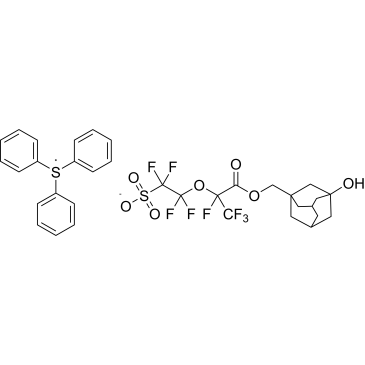 Triphenylsulfonium 1,1,2,2-tetrafluoro-2-((1,1,1,2-tetrafluoro-3-((3-hydroxyadamantan-1-yl)methoxy)-3-oxopropan-2-yl)oxy)ethane-1-sulfonate|CS-1390330