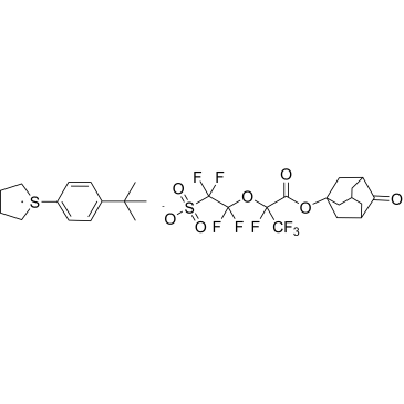 1-(4-(tert-Butyl)phenyl)tetrahydro-1H-thiophen-1-ium 1,1,2,2-tetrafluoro-2-((1,1,1,2-tetrafluoro-3-oxo-3-((4-oxoadamantan-1-yl)oxy)propan-2-yl)oxy)ethane-1-sulfonate|CS-1390335