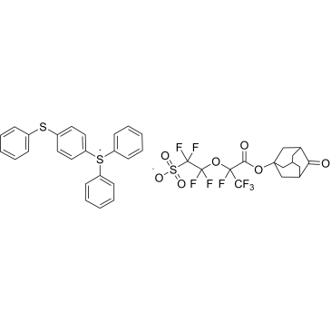 Diphenyl(4-(phenylthio)phenyl)sulfonium 1,1,2,2-tetrafluoro-2-((1,1,1,2-tetrafluoro-3-oxo-3-((4-oxoadamantan-1-yl)oxy)propan-2-yl)oxy)ethane-1-sulfonate|CS-1390336