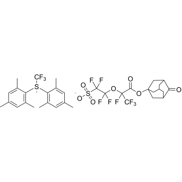 Dimesityl(trifluoromethyl)sulfonium 1,1,2,2-tetrafluoro-2-((1,1,1,2-tetrafluoro-3-oxo-3-((4-oxoadamantan-1-yl)oxy)propan-2-yl)oxy)ethane-1-sulfonate|CS-1390337