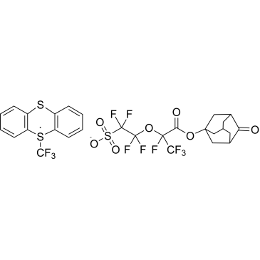 5-(Trifluoromethyl)-5H-thianthren-5-ium 1,1,2,2-tetrafluoro-2-((1,1,1,2-tetrafluoro-3-oxo-3-((4-oxoadamantan-1-yl)oxy)propan-2-yl)oxy)ethane-1-sulfonate|CS-1390338