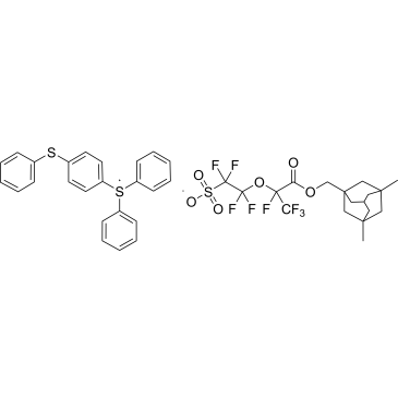 Diphenyl(4-(phenylthio)phenyl)sulfonium 2-((3-((3,5-dimethyladamantan-1-yl)methoxy)-1,1,1,2-tetrafluoro-3-oxopropan-2-yl)oxy)-1,1,2,2-tetrafluoroethane-1-sulfonate|CS-1390343