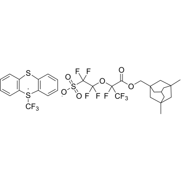 5-(Trifluoromethyl)-5H-thianthren-5-ium 2-((3-((3,5-dimethyladamantan-1-yl)methoxy)-1,1,1,2-tetrafluoro-3-oxopropan-2-yl)oxy)-1,1,2,2-tetrafluoroethane-1-sulfonate|CS-1390346
