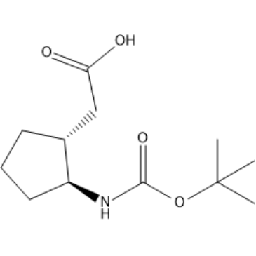 rel-2-((1R,2S)-2-((tert-Butoxycarbonyl)amino)cyclopentyl)acetic acid|CS-1390365