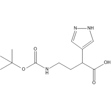 4-((tert-Butoxycarbonyl)amino)-2-(1H-pyrazol-4-yl)butanoic acid|CS-1390372