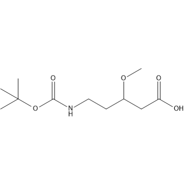5-((tert-Butoxycarbonyl)amino)-3-methoxypentanoic acid|CS-1390374