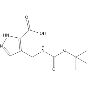 4-(((tert-Butoxycarbonyl)amino)methyl)-1H-pyrazole-5-carboxylic acid|CS-1390385