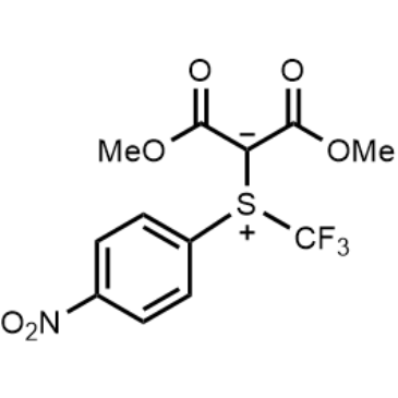 Dimethyl 2-((4-nitrophenyl)(trifluoromethyl)-l4-sulfanylidene)malonate|CS-1390393