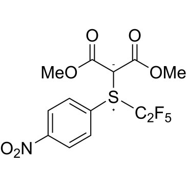 Dimethyl 2-((4-nitrophenyl)(perfluoroethyl)-l4-sulfanylidene)malonate|CS-1390397