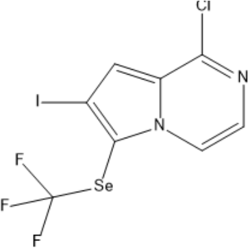 1-Chloro-7-iodo-6-((trifluoromethyl)selanyl)pyrrolo[1,2-a]pyrazine|CS-1402200