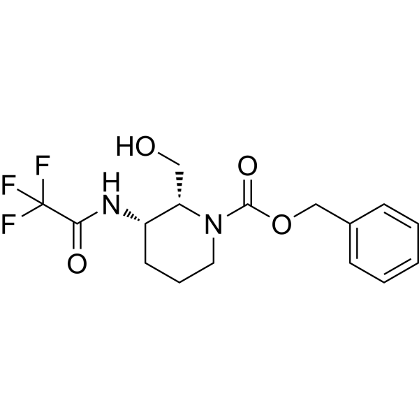 Benzyl (2R,3S)-2-(hydroxymethyl)-3-(2,2,2-trifluoroacetamido)piperidine-1-carboxylate|CS-1402217