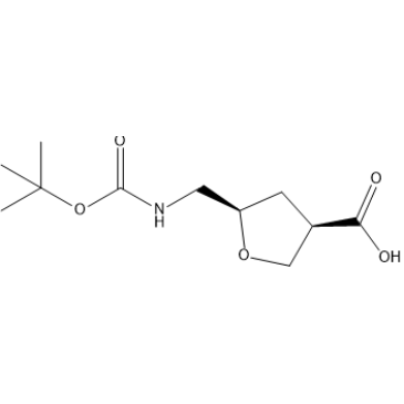 (3R,5R)-5-(((tert-Butoxycarbonyl)amino)methyl)tetrahydrofuran-3-carboxylic acid|CS-1404082