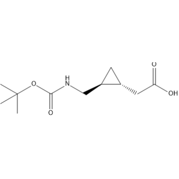 rel-2-((1R,2S)-2-(((tert-Butoxycarbonyl)amino)methyl)cyclopropyl)acetic acid|CS-1404148