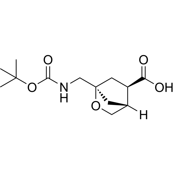 rel-(1R,4R,5R)-1-(((tert-Butoxycarbonyl)amino)methyl)-2-oxabicyclo[2.2.1]heptane-5-carboxylic acid|CS-1404249
