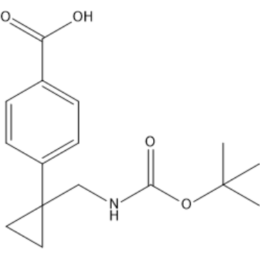 4-(1-(((tert-Butoxycarbonyl)amino)methyl)cyclopropyl)benzoic acid|CS-1406675