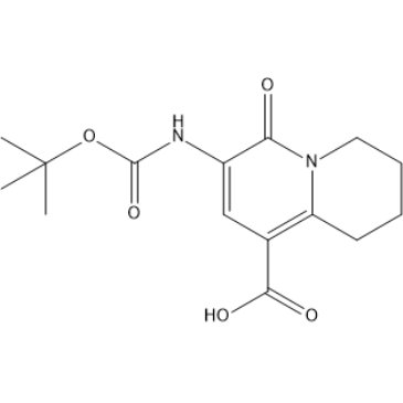 7-((tert-Butoxycarbonyl)amino)-6-oxo-1,3,4,6-tetrahydro-2H-quinolizine-9-carboxylic acid|CS-1406735