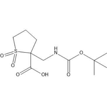 2-(((tert-Butoxycarbonyl)amino)methyl)tetrahydrothiophene-2-carboxylic acid 1,1-dioxide|CS-1407288