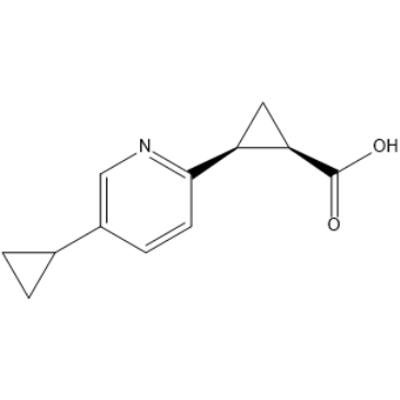 rel-(1R,2S)-2-(5-Cyclopropylpyridin-2-yl)cyclopropane-1-carboxylic acid|CS-1407303