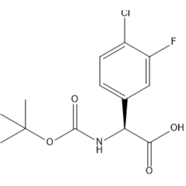 (S)-2-((tert-Butoxycarbonyl)amino)-2-(4-chloro-3-fluorophenyl)acetic acid|CS-1407351