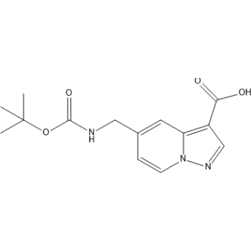 5-(((tert-Butoxycarbonyl)amino)methyl)pyrazolo[1,5-a]pyridine-3-carboxylic acid|CS-1407413