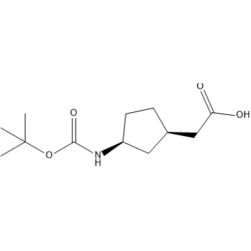 2-((1R,3S)-3-((tert-Butoxycarbonyl)amino)cyclopentyl)acetic acid|CS-1409408